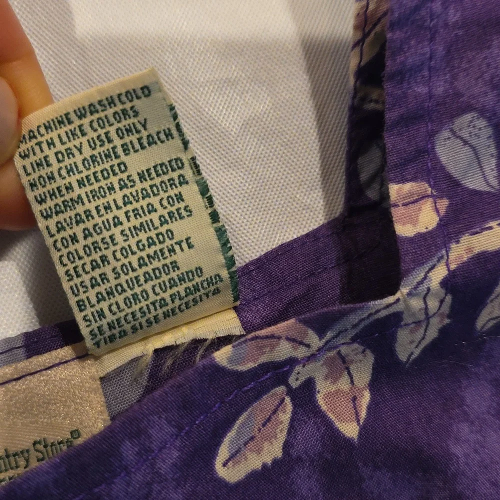 The Vermont‎ Country Store Purple Floral Muumuu Dress M - Picture 4 of 7